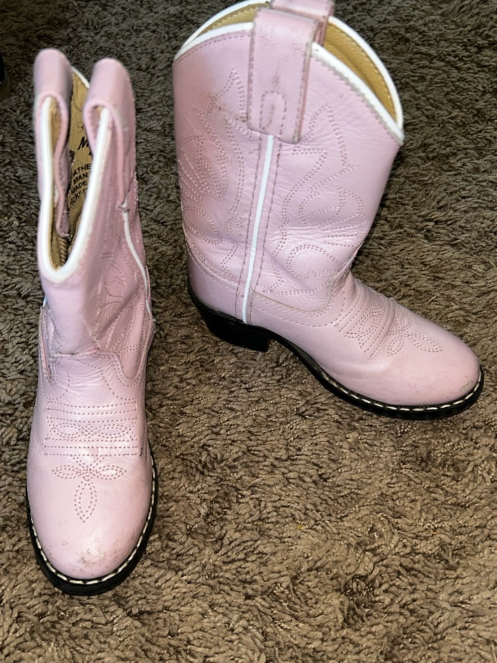 Masterson boot co western pink boots